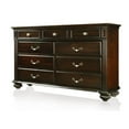 thumbnail image 3 of Home Square Set of 4 Solid Wood Chest, Dresser and 2 Nightstands in Dark Walnut, 3 of 22