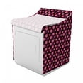 thumbnail image 2 of Fruit Washer Cover, Digitally Generated Sliced Pomegranates with Leaves Polka Dots, Washroom Decor with Dust Protection, 29" x 28" x 40", Charcoal Grey Dark Pink, by Ambesonne, 2 of 3