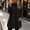 Black, variant on Women's Sweatshirt Dress Featuring Side Pockets Long Sleeve Loose Pullover Mini Dress for Winter Daily and Casual Outings White