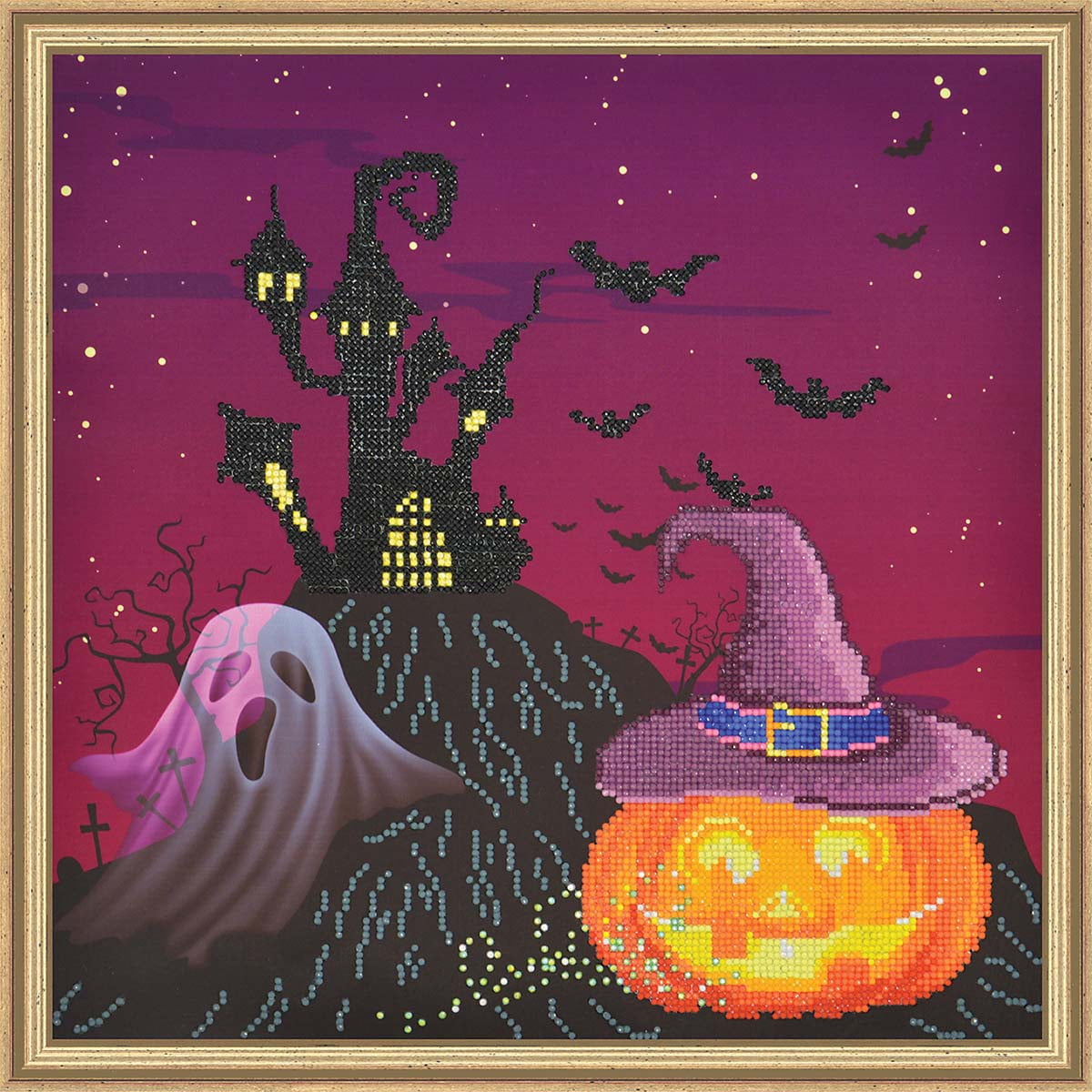 Diamond Dotz® Happy Halloween Diamond Painting - Walmart.com - Walmart.com