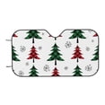 thumbnail image 7 of Balery Buffalo Plaid Christmas Trees Print Car Windshield Sun Shade,Windshield Sunshade for Car Pickup Truck SUV Accessories-Small, 7 of 7