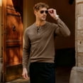 thumbnail image 6 of FEDTOSING Mens Waffle Henley Shirts Long Sleeve Fall Comfy T-Shirts Button Down V Neck Casual Pullover, 6 of 7