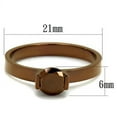 thumbnail image 2 of TK2593 - IP Coffee light Stainless Steel Ring with AAA Grade CZ in Light Coffee, 2 of 4