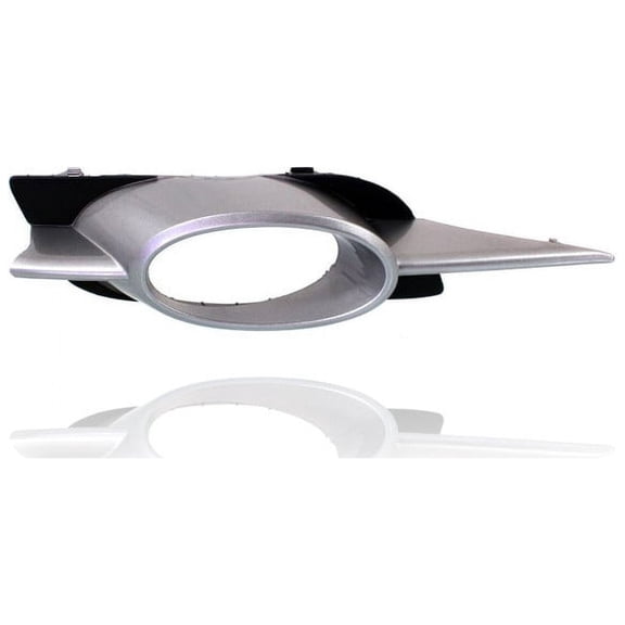 Fog Light Cover - Compatible/Replacement for '09-11 Honda Civic Coupe Si/2.0L - Silver Black - Right Hand - Passenger - 33902SVAA51ZD