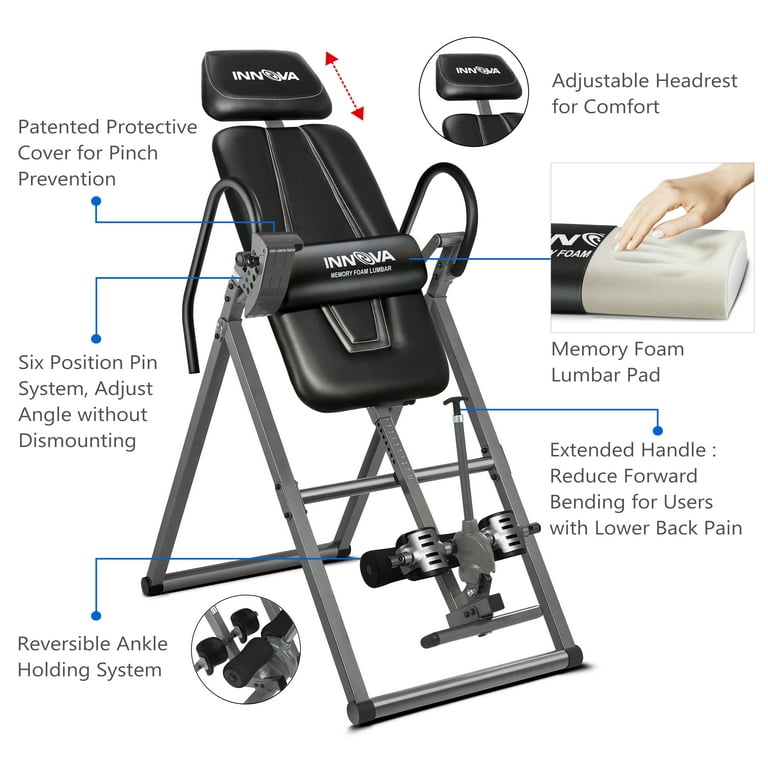 Innova ITX9700 Inversion Table with Memory Foam Lumbar Pad