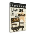 thumbnail image 2 of Tangletown Fine Art 'Live Life Like a Movie Star' by Pela Studio Vintage Advertisement on Wrapped Canvas, 2 of 2