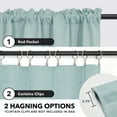 thumbnail image 4 of Deconovo Rod Pocket Blackout Curtains for Bedroom, 2 Panels, Thermal Insulated, 38" x 45", Baby Blue, 4 of 7