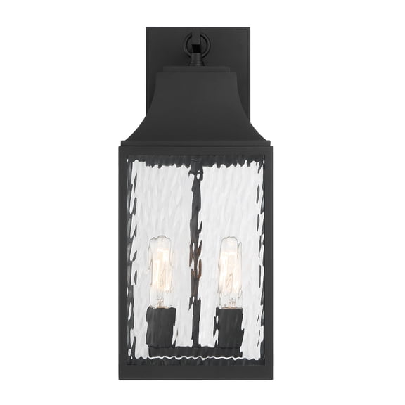 Designers Fountain Blueberry Trail 2 Light Black Outdoor Wall Lantern, D265M-8EW-BK
