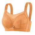 thumbnail image 2 of YHAJDS Wireless Bra for Women EU C Cup to F Cup Large Size Print Front Closure Adjustable Straps Daily Bra, 2 of 3
