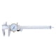 thumbnail image 2 of Calibrador de cuadrante, Acero inoxidable a prueba de golpes, Calibrador con indicador de cuadrante, blanco, 0~6 pulgadas 0-150mm Sharpla Calibrador del dial, 2 of 8