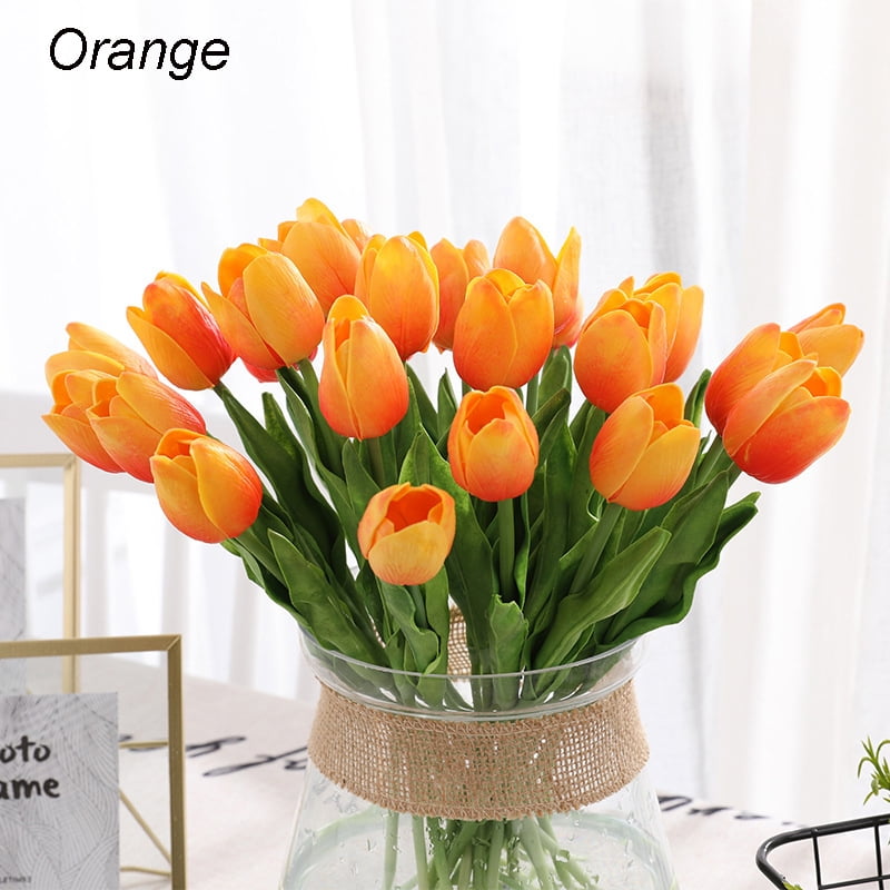 Artificial Tulips Real Touch Fake Flowers Artificial Tulips Flowers