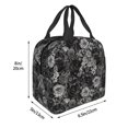 thumbnail image 3 of Salouo Black Cats In A Garden for Unisex Lunch Bag Leakproof Lunch Tote Large Capacity Reusable Insulated Lunch Box Cooler Lunch Container for Work/Office/Picnic/Travel-Black, 3 of 8
