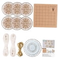 thumbnail image 2 of Rodajas de madera redondas con trozos de madera de cuerda para hacer adornos navideños con el kit de manualidades DIY. Establecer un, 2 of 9