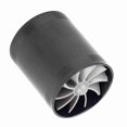 thumbnail image 5 of Car Air Intake Turbonator Dual Fan Turbine Super Charger Gas Fuel Saver Turbo Black, 5 of 5