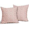 thumbnail image 2 of Pink Cream Pillow Covers 18x18 Set of 2 Boho Design Polka Dot Throw Pillows Modern Brush Strokes Print Decorative Pillowcase Square Cushion Cover Linen Case for Home Sofa Couch Bed, 2 of 6