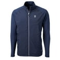 thumbnail image 2 of Men's Cutter & Buck Navy Detroit Tigers Big & Tall Adapt Eco Knit Hybrid Recycled Raglan Full-Zip Jacket, 2 of 3
