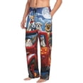 thumbnail image 6 of Rocae Halloween Pets Pumpkins Mens Pajama Pants Pj Pants Mens Lounge Pants-Large, 6 of 6