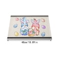thumbnail image 3 of asddcavvf Easter Bunny Egg Pattern Linen Print Kitchen Dining Room Insulated Decorative Placemat（5） Dinner Table Mats for 4 round Table Dining Set for 10, 3 of 7