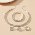 thumbnail image 1 of Ganfancp Pendientes de Diamantes de Imitación de Las Mujeres de La Gota de Agua Collar Conjunto de Pendientes Accesorios Ofertas Del Día Sólo En Línea 1 Juego, 1 of 5