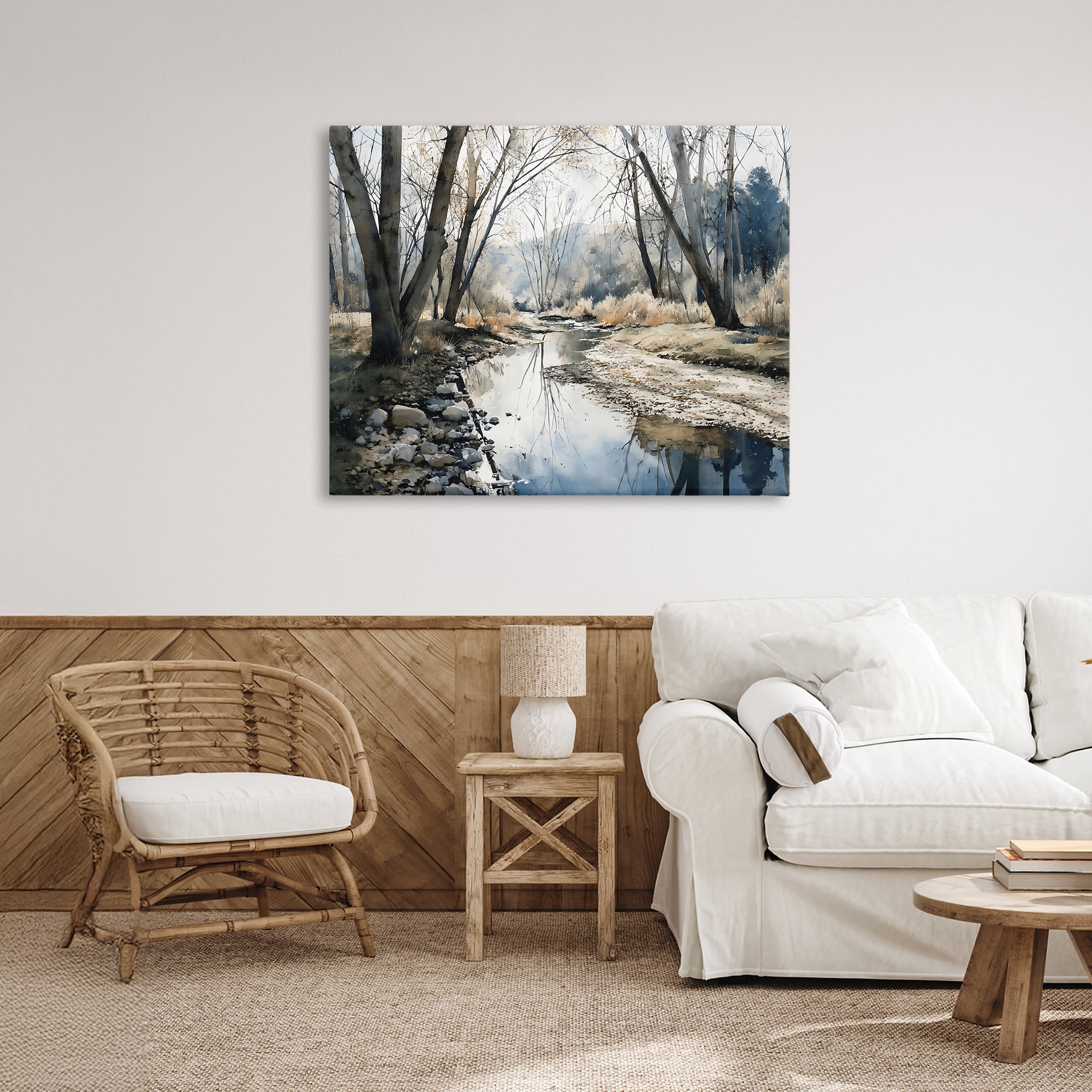 Stupell Industries Serene Reflections at Autumn Creek Canvas Wall Art, design by Franklyn Gregory