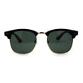 thumbnail image 2 of Polarized Premium Sporty Iconic Half Rim Sunglasses Matte Black Green, 2 of 4