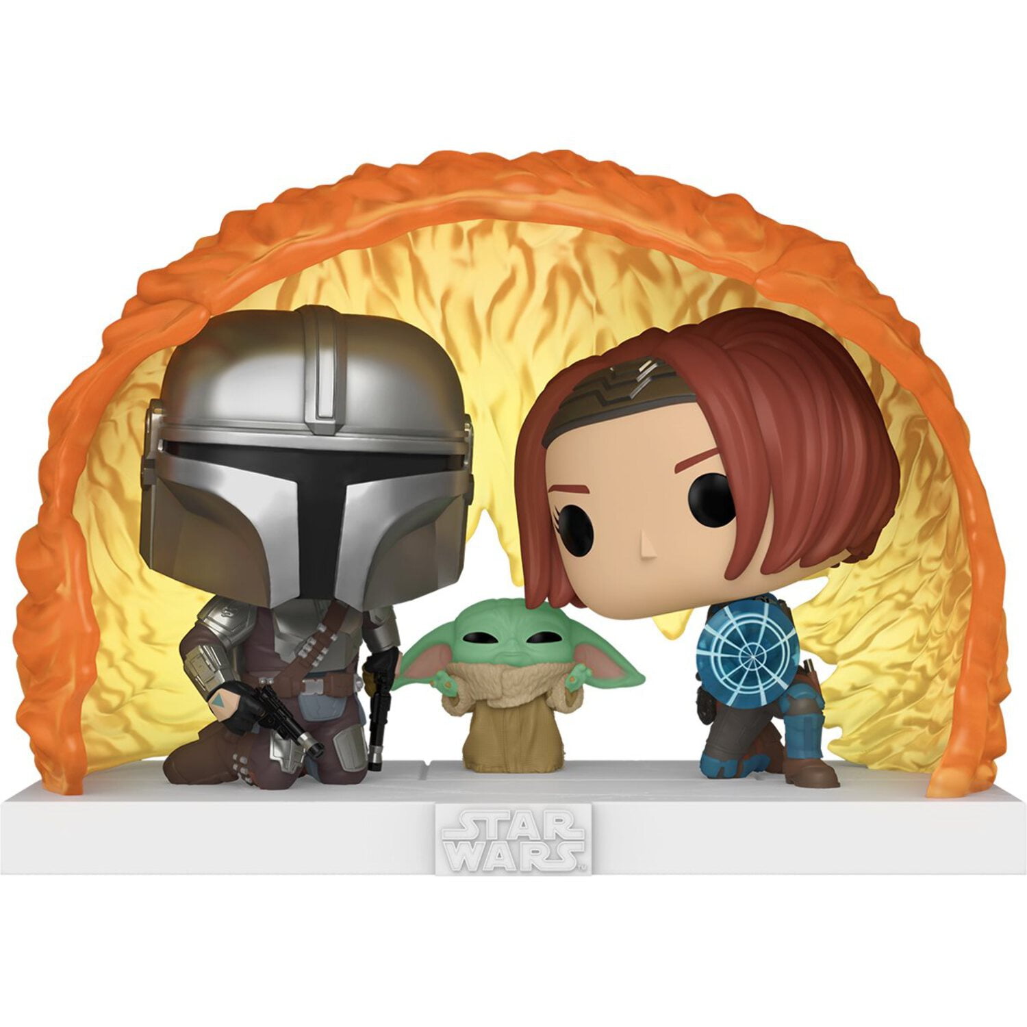 Star Wars:The Mandalorian IG-12 with Grogu Deluxe Pop! Vinyl