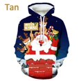 thumbnail image 3 of Sudadera con capucha navideña para hombre, con estampado 3D de Papá Noel, sudaderas gráficas, sudadera con capucha divertida informal unisex, ropa de calle para hombre, 3 of 5