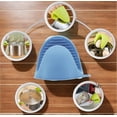 thumbnail image 2 of 2-Pack Silicone Oven Gloves, Heat Resistant Non-Slip Mitts for Kitchen, Gripper Potholder for Cooking, Baking, BBQ, Microwave & Grilling-Blue, 2 of 10