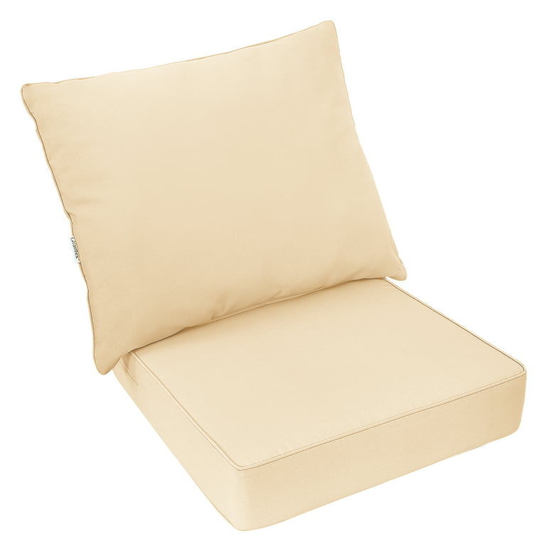 2PCS U Shaped Cushion Wicker Chair Seat Pads Outdoor Garden Furniture Pads