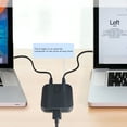 thumbnail image 2 of Printer Sharing Switch 2 In 1 USB 2.0 Printer Sharing Out Device with Blue Light Indicator Capture Box Splitter Converter for Office Work U Disk Scanner, 2 of 9
