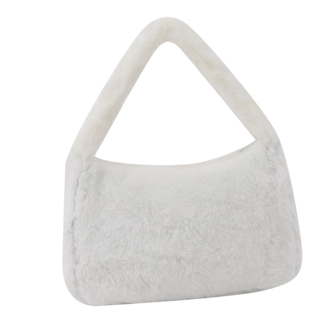 Bolso de mano de felpa para mujer, bolso sencillo para hombro y axila, bolso informal de gran capacidad para compras diarias