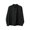 Black, variant on Men Stand Collar Button Down Lightweight Shacket Jacket, Long Sleeve Snap Button Overshirt with Pocket Navy XXL(XXL)
