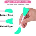thumbnail image 3 of Aplicador de mascarilla, brocha de silicona para rostro, crema de barro, mascarilla de arcilla, bricolaje, brochas para mascarillas de modelado, espátula para mezclar barro, cuchara de mano de doble, 3 of 6