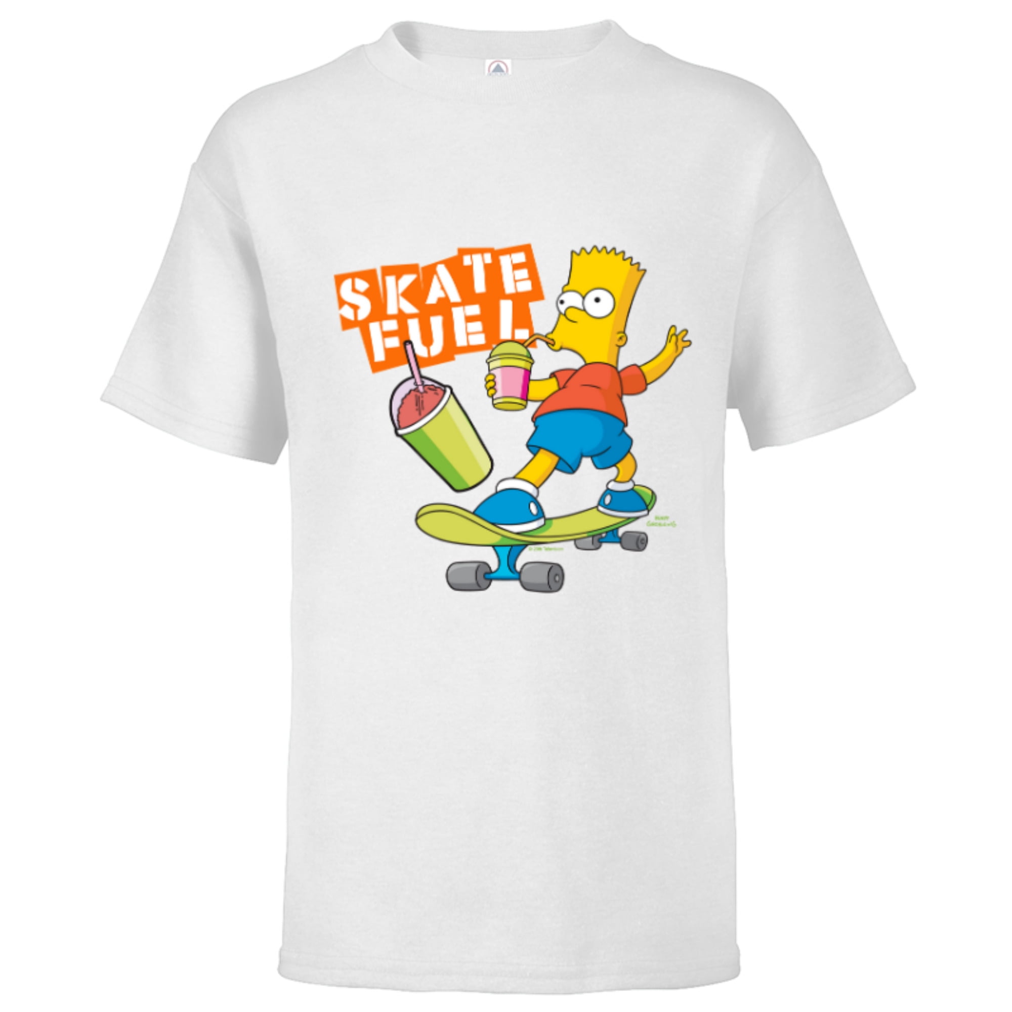 hypotheek Raffinaderij Elektrisch The Simpsons Bart Simpson Skate Fuel Skateboard Squishee - Short Sleeve  T-Shirt for Kids - Customized-White - Walmart.com