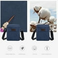 thumbnail image 4 of Storage and Organization, Canvas Men's Shoulder Bag Korean Style Medium Size Casual Crossbody Bag Morning Exercise Walking Market Large Capacity Canvas Bag, Home Gifts, 4 of 6