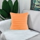 thumbnail image 5 of 2 piezas de doble cara de piel sintética de felpa decoración abrazar funda de almohada sofá dormitorio con rayas borrosas funda de almohada suave funda de cojín, 5 of 5