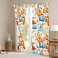 thumbnail image 3 of Manfei Cartoon Fall Pumpkin Blackout Curtains Set of 2 (52x84 Each), Harvest Plant Botanical Window Curtains, Teens Girls Kids Curtains and Drapes, Curtains and Drapes Bedroom Decor, 3 of 6