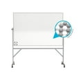 thumbnail image 2 of Ghent's Ceramic 4' x 6' Reversible Mag. Hygienic Whiteboard in White, 2 of 3