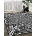 thumbnail image 3 of Ahgly Company Machine Washable Indoor Rectangle Transitional Dark Gray Black Area Rugs, 5' x 7', 3 of 7