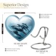 thumbnail image 2 of Dolphin Aquatic Grace Ballet Urns For Human Ashes - Cremation Urns For Ashes For Men - Adult Urns For Human Ashes Men - Cremation Urns For Adult Ashes Women - Heart Urns (Size -3inch, 4pcs), 2 of 5