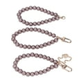 thumbnail image 2 of Pearl Key Chain, Pearl Hand Wrist Lanyard Metal Buckle Fine Polishing  For Keychains H35 Brown, 2 of 8