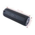 thumbnail image 2 of Altavoz Bluetooth portátil para acampar al aire libre, senderismo, inalámbrico, impermeable, estéreo, altavoz de música, negro Vogacara EL5149-01, 2 of 2