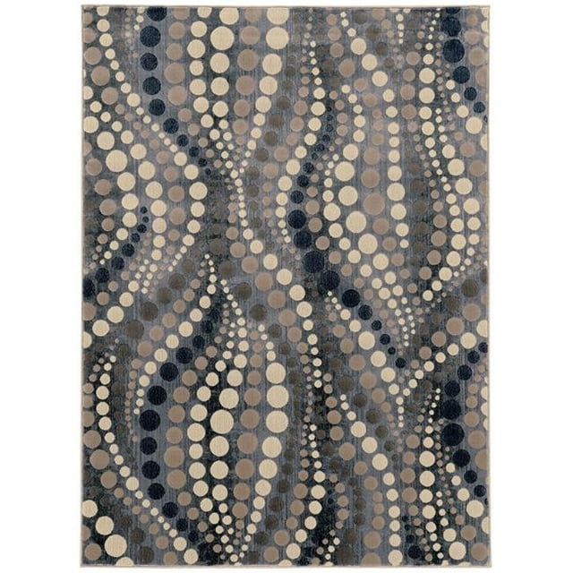 Radici 3795-1020-GREY 3 ft.3 x 4 ft.11 Iseo Area Rug - Grey
