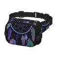 thumbnail image 2 of Disketp Dreamcatcher With Colorful Feathers Riñonera de Doble Capa, Bolsa de Cintura Ajustable para Viajes, Correr y Senderismo, Riñonera Ligera para Hombre y Mujer, 2 of 9
