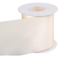thumbnail image 2 of GFDYREE 4" Inch Double Faced Satin Ribbon Ivory Solid Polyester Craft Ribbon - 25 Yards Perfect for Gift Wrapping, Crafts, Wreath, Wedding Party Ceremony Decoration, Floral Arrangement, Sewi, 2 of 7