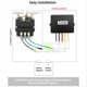 thumbnail image 4 of Kit de Cabrestante de Control Remoto InaláMbrico: 12 V, 250 A, Resistente Al Agua, Contactor de Relé de Solenoide + 2 Piezas de Control Remoto de Cabrestante InaláMbrico, 4 of 5