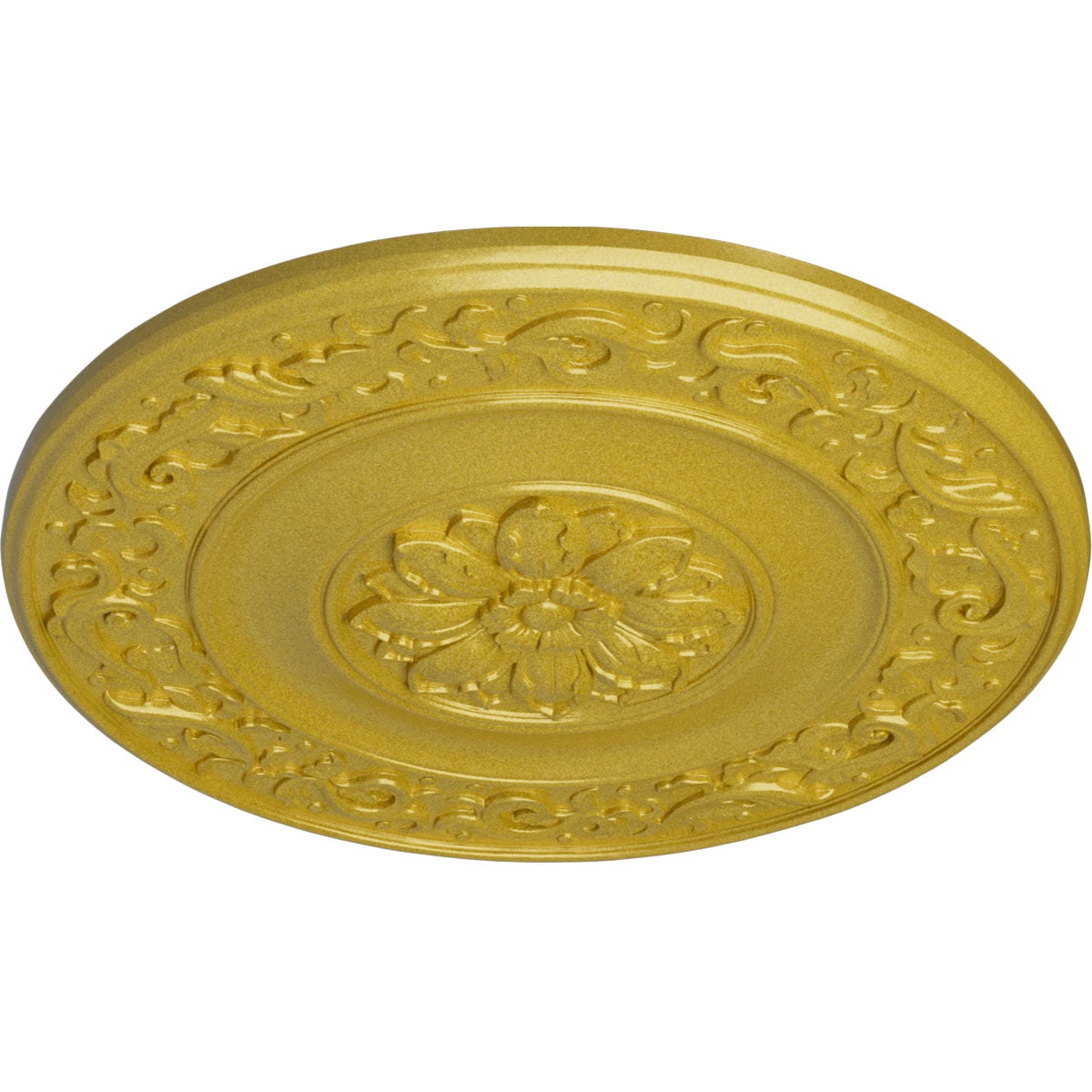 47 5/8"OD x 2 3/4"P Milan Ceiling Medallion, Hand-Painted Rich Gold