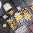 thumbnail image 2 of Boîte à Lunch Boîte Bento Micro-Ondes Récipient Alimentaire Chauffant Boîtes à Collations, 2 of 5
