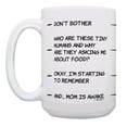 thumbnail image 2 of ThisWear Gifts for Moms Mom Is Awake Mom Birthday Gift for Mothers Gift 15oz Coffee Mug, 2 of 4