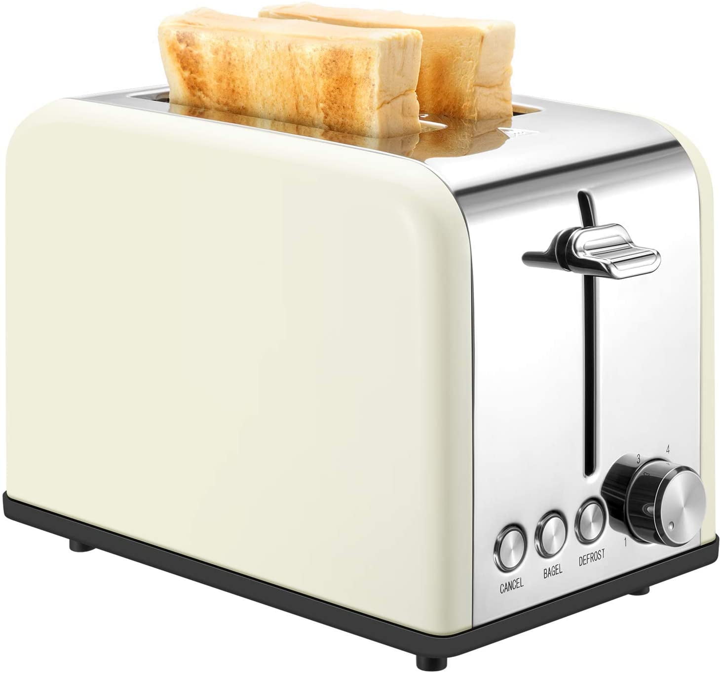 Toaster 2 Slice, Retro Small Toaster with Bagel, Cancel, Defrost